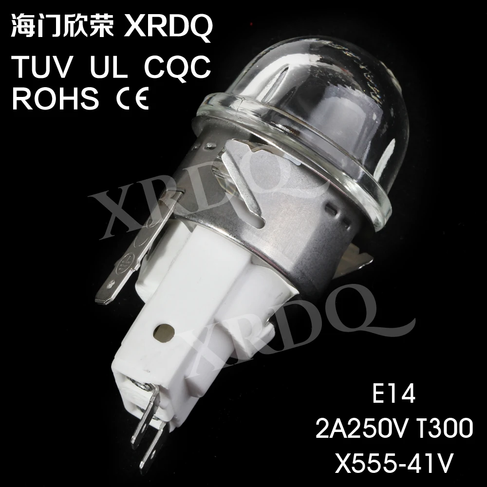 
X555-41V E14 Oven lamp light bulbs sockets holder high temperature steamer microwave 