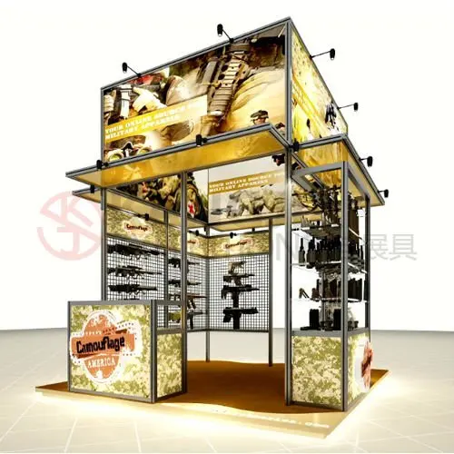 Подгонянная портативная выставочная будка для дисплея Tradeshow 3x3