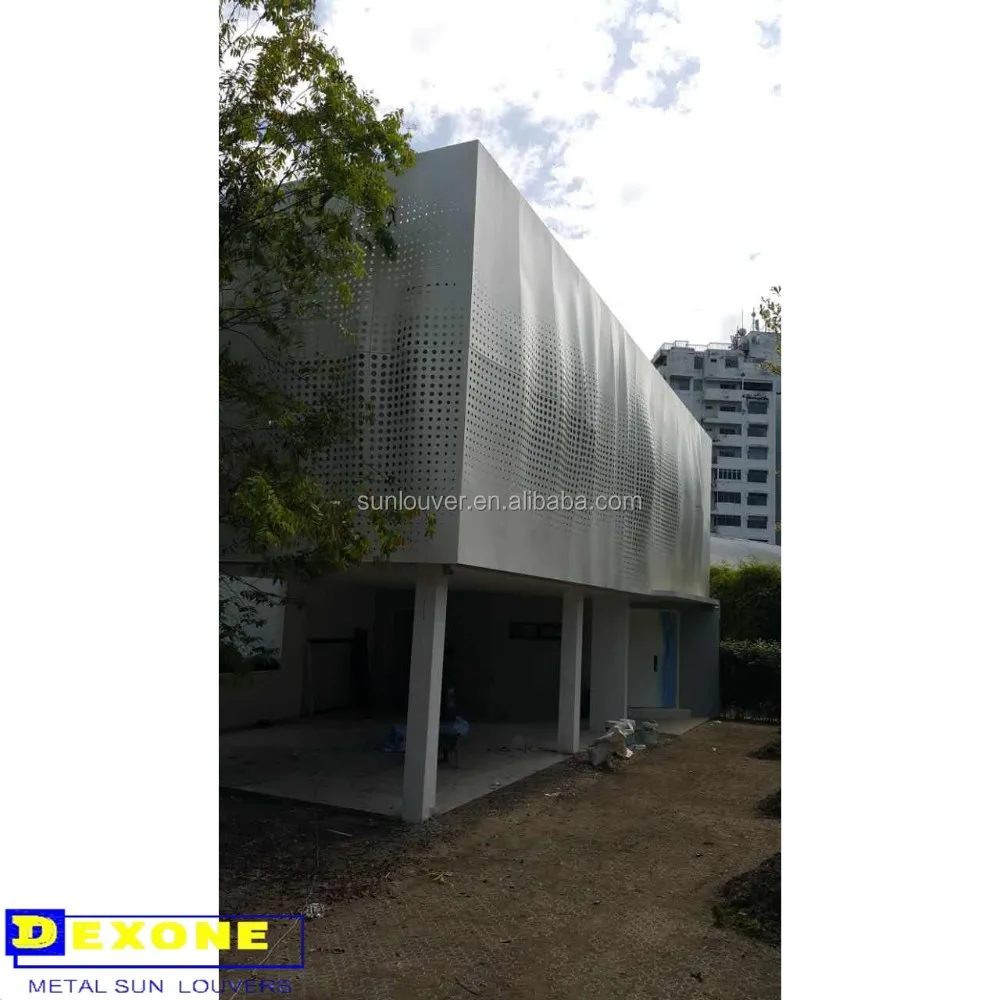 Metal Customized Facade Curtain Wall Decorative  Panel in  Artistic design