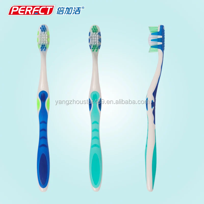 Mr Star Candy Good Morning Tongue Cleaner Gum Massager Toothbrush Adult Medium Nylon PP+TPR