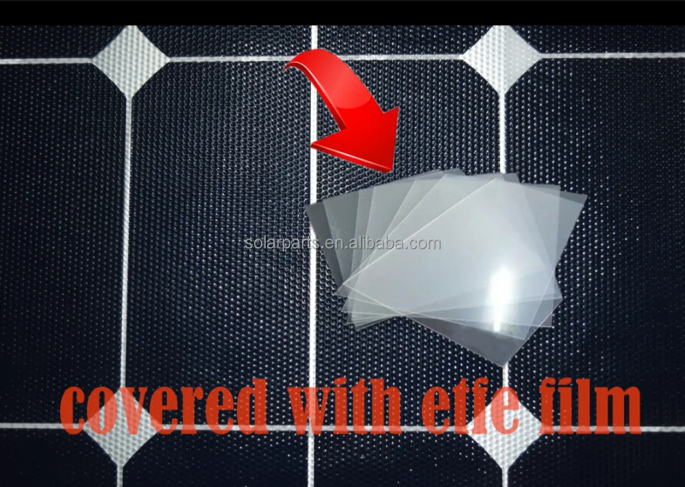 Solarparts High Efficiency 18V 50W ETFE Flexible Solar Panel For Marine Caravan Boat Marine Yachts Golf car