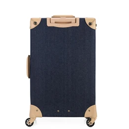 Demin trolley vintage luggage trunk eminent suitcase