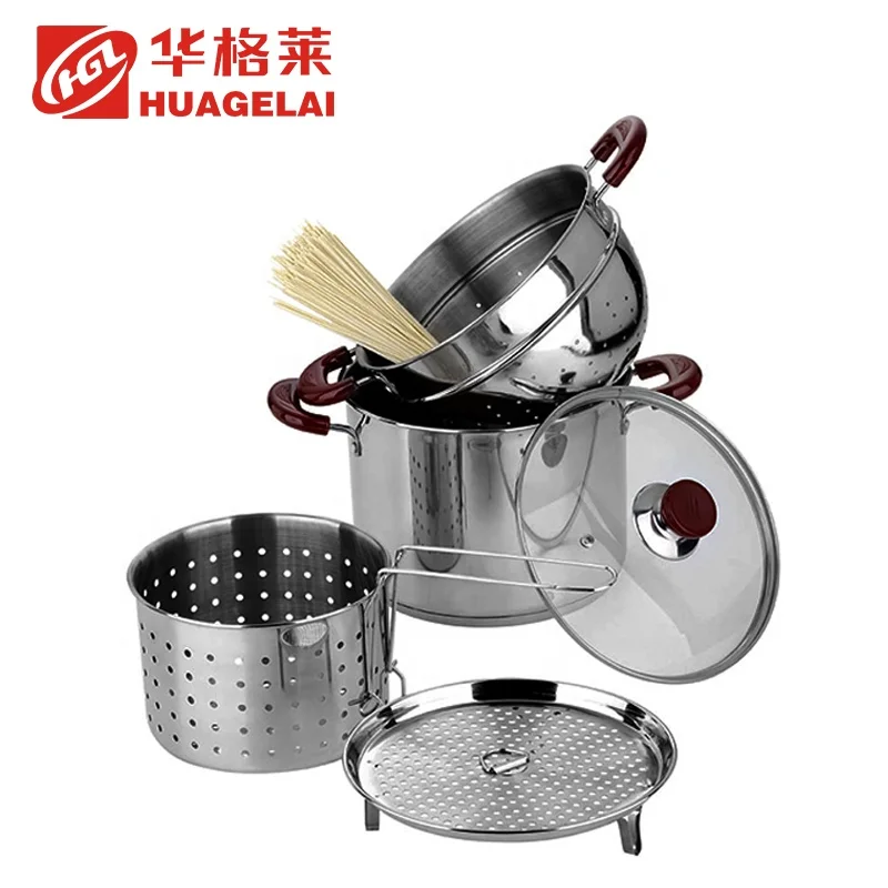 kitchen pasta cooking commercial steamer pots with basket