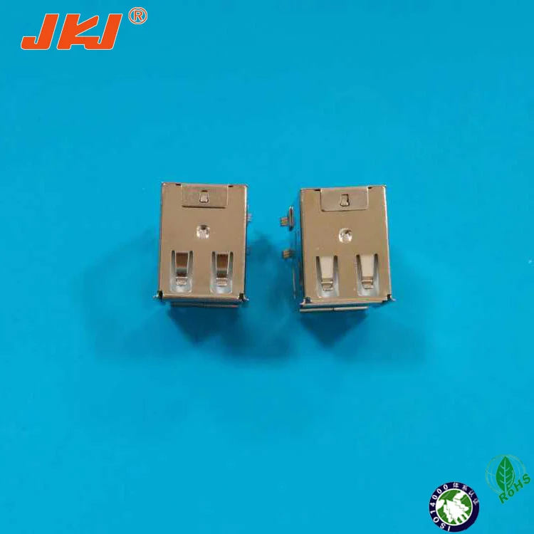 
USB 2.0 header double stack connector,right angle pac mount usb connector 