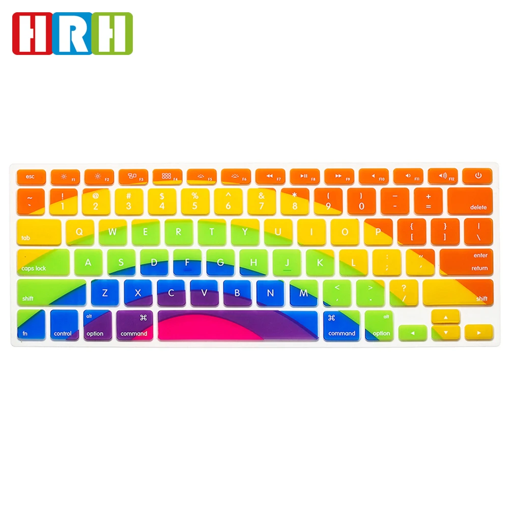 английский силиконовые радуга клавиатуры обложка для macbook air 13 английская версия