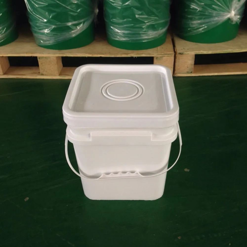 New plastic bucket,flexible Eco-friendly high quality,with lid and handle rectangular/square plastic pail with lid and handle re