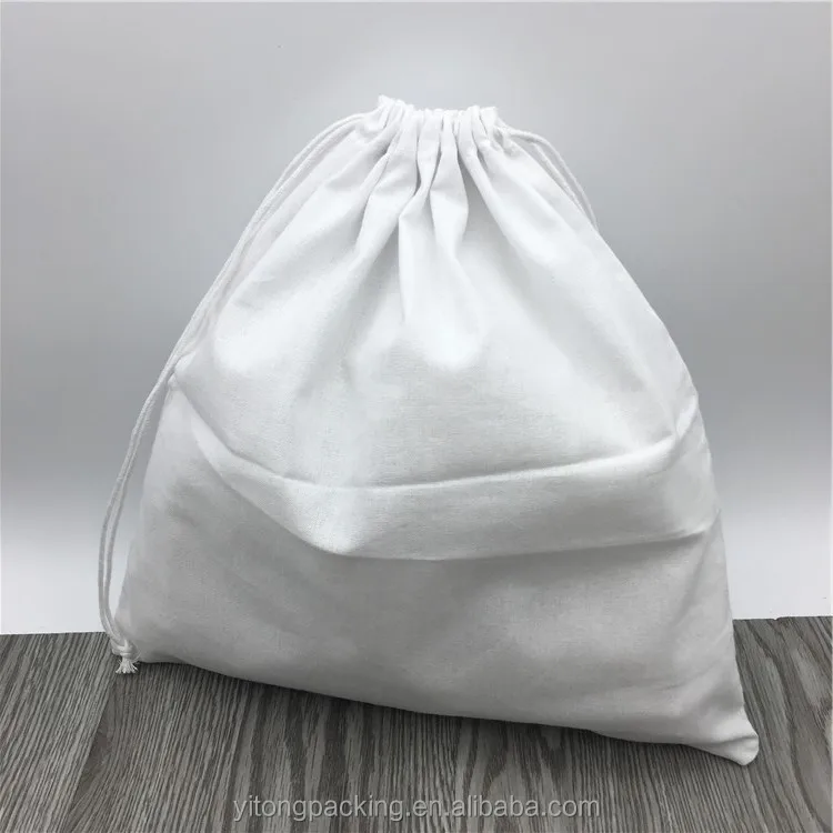 Custom White Organic Cotton Dust Bag For Handbag Clothing