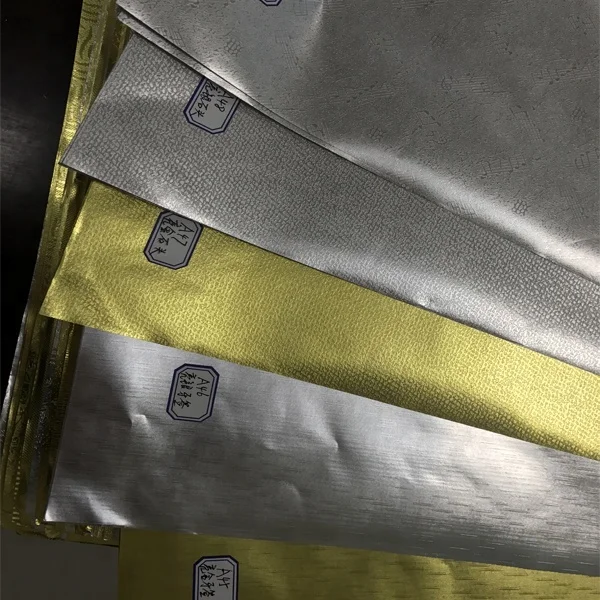 
Color holographic paper metallic paper cardboard in rolls 