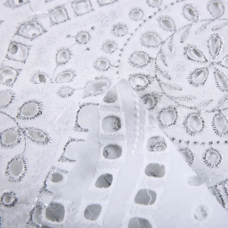 
Soft hand feel 60S*60S woven plain customized size white wedding fabric embroidery 