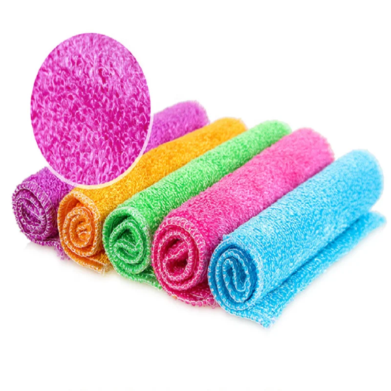 Фабрика Enworld органическая ткань из натурального бамбукового волокна для мытья посуды кухонное полотенце тряпка