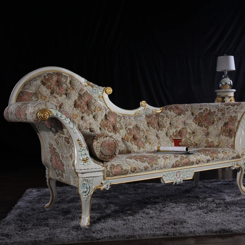  Классическая мебель для дома антикварная спальни из массива дерева шезлонг сделано в Китае