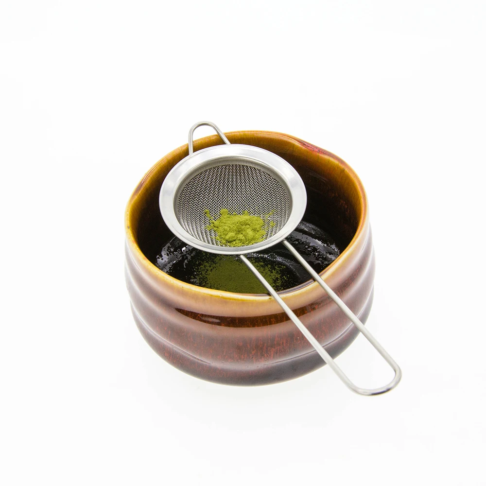 Japanese Accessories Teaware Stainless Steel Matcha Whisk Bamboo Matcha Whisk and Spoon / Matcha Tea Tin Wisk Cup Brush Set