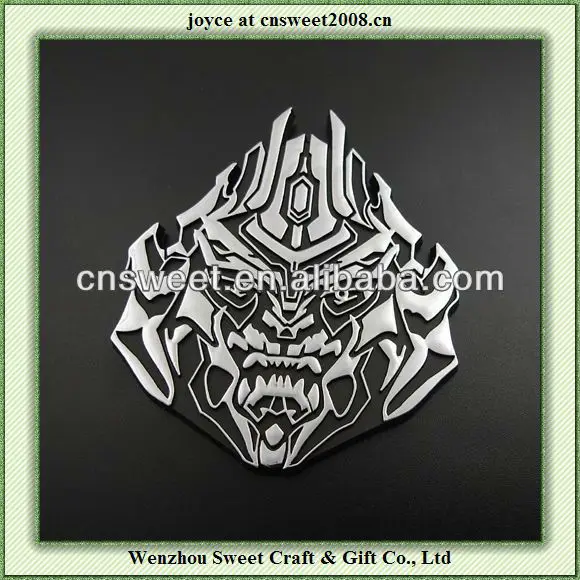 3D crab funny bumper stickers car badge PVC cool car decals emblems cheap