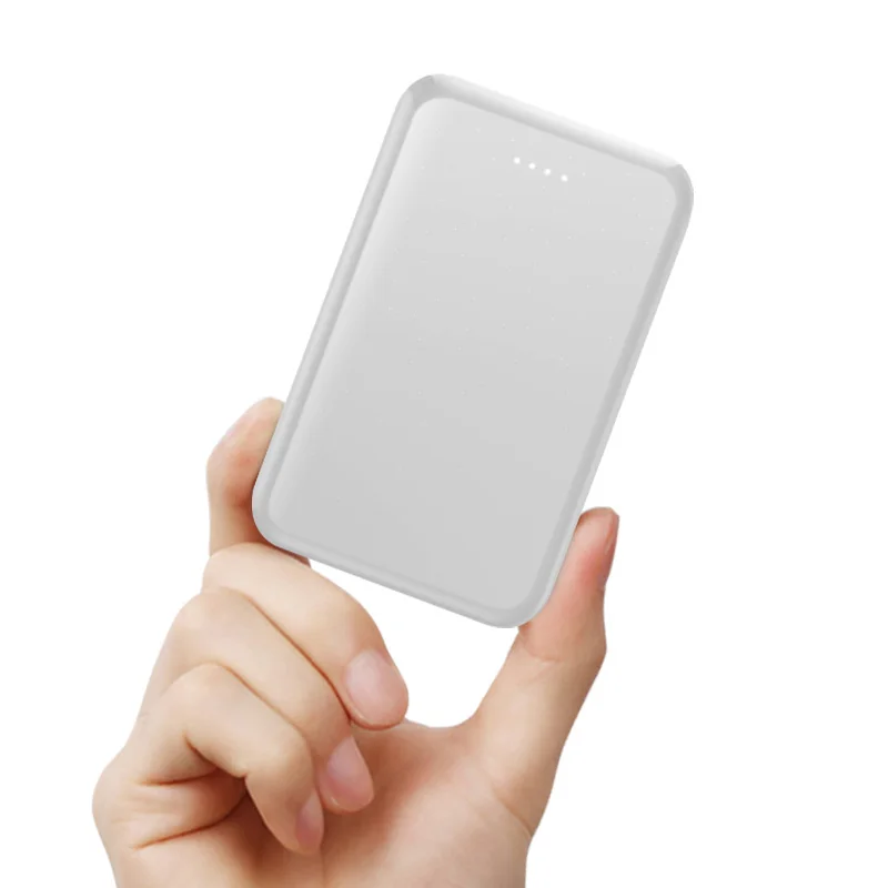 SOSLPAI 2022 new design mini power bank 5000 mAh slim dual usb output power bank
