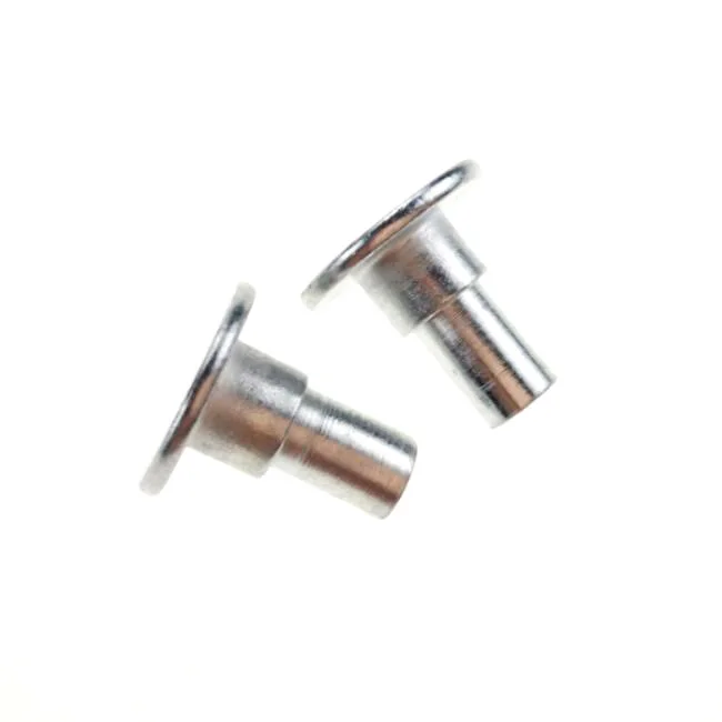 Galvanized Flat Head Shoulder Semi-tubular Rivets Metal Steel Fastener 8mm for Metal Sheets