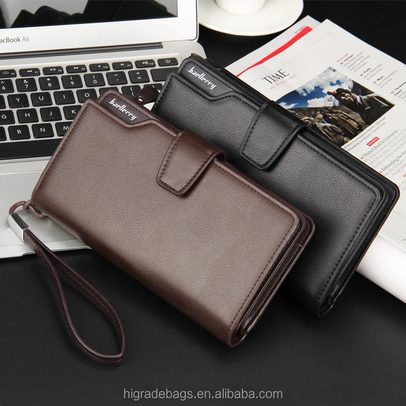 China fashion fine human pu leather mens wallet