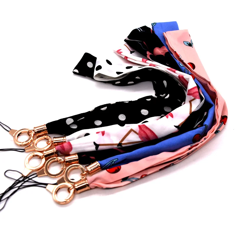 New Arrival custom design vintage style neck scarves lanyard for mobile phones
