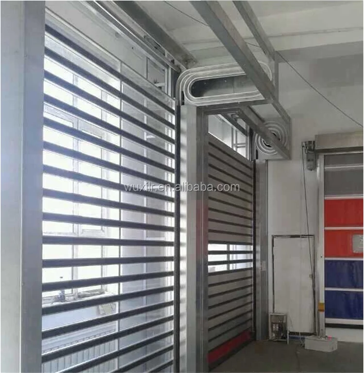 Hard Fast Rolling up Door/ high speed door/ High Speed Aluminum Foam spiral Door