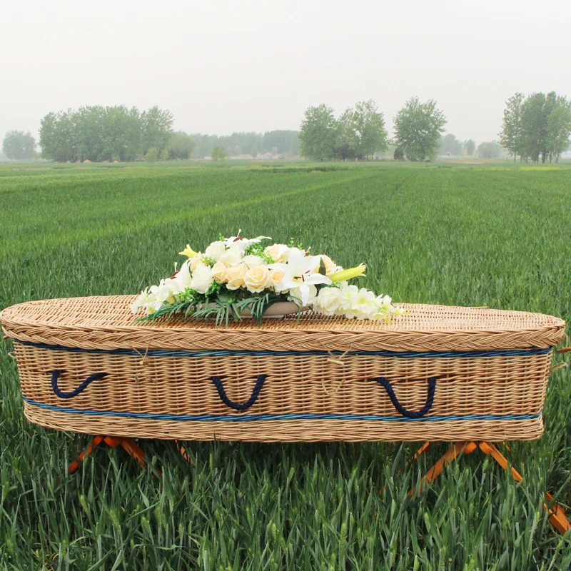 Top Quality Cheap Handles American Style Luxury Coffin Caskets