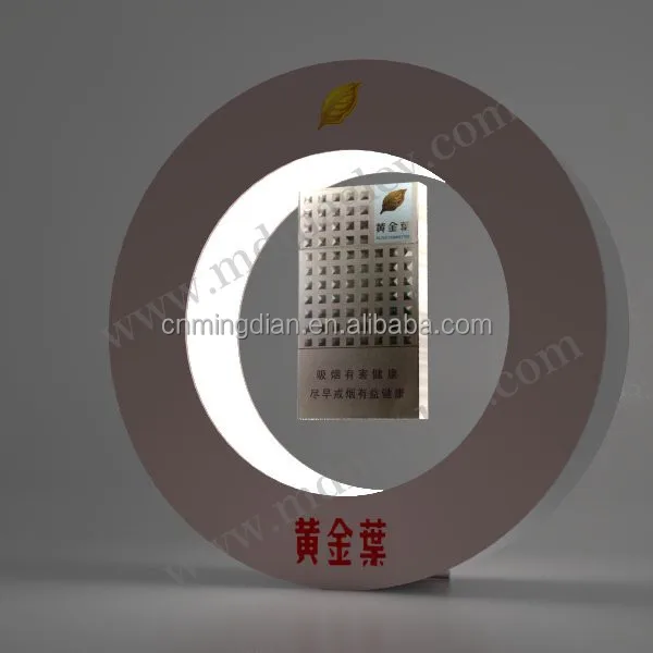
magnet levitation Tobacco Floating display, custom acrylic magnet rotating tobacco display stand 