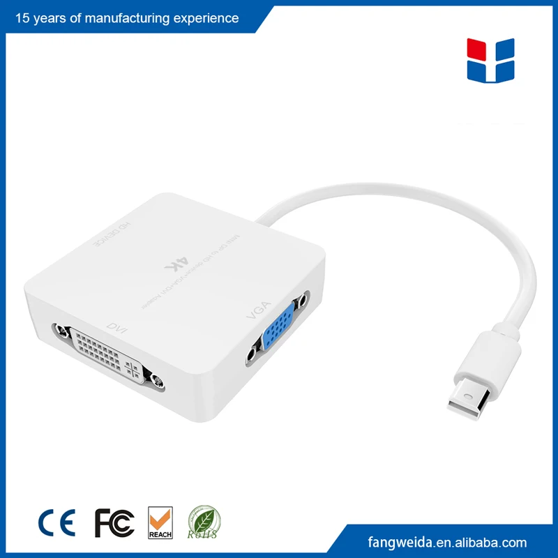 HDCP1.4 displayport Мини VGA HDMI DVI Адаптер с 4 К 30/60 ГЦ для HD DVI