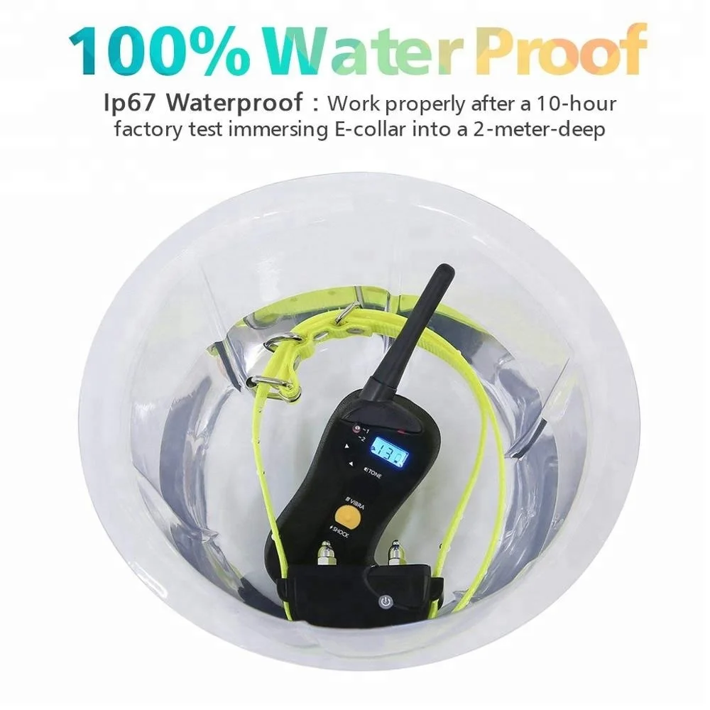 Customize Electro Shocker Dog Agility Training Equipment Waterproof Pet Training Products Bark Collar for Dogs Eco-friendly