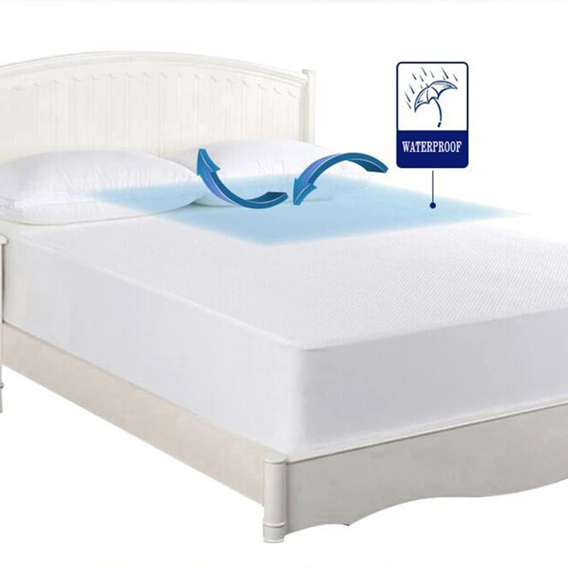 Hot selling hotel  water proof hypoallergenic  bedspread bed cover tpu waterproof mattress protector