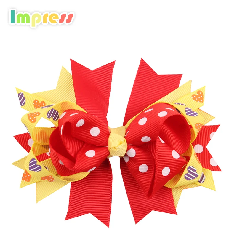 Fashion design hair accessories pink hair clip for baby girl