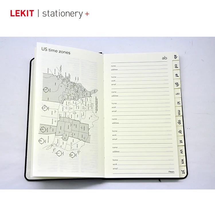 
a5 custom hardcover address book 