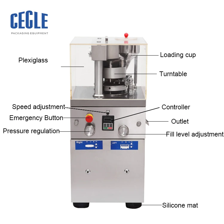 Китай, ZP9, Ротационная Машина для прессования соляных таблеток, машина для конфет и таблеток для лабораторий и фармацевтики