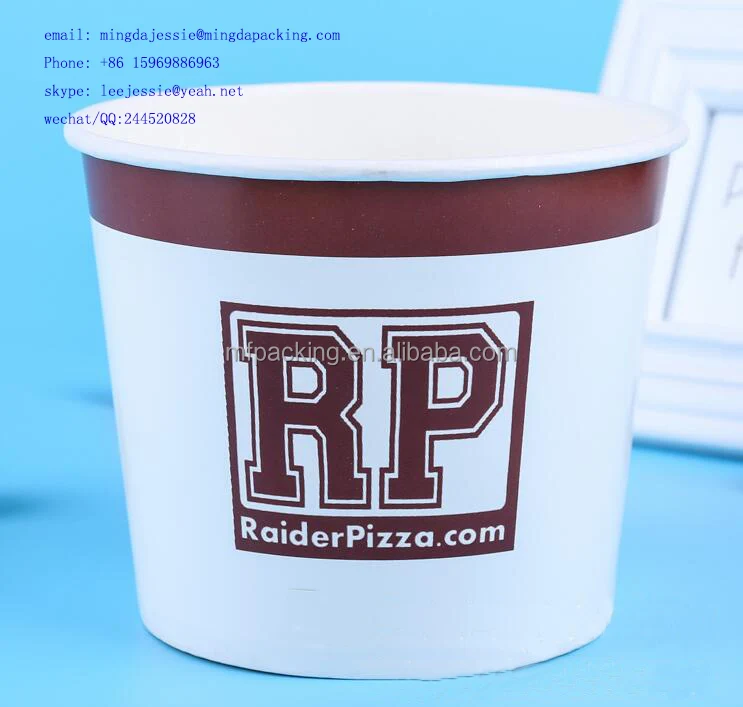 
Disposable paper buckets for fried chicken 