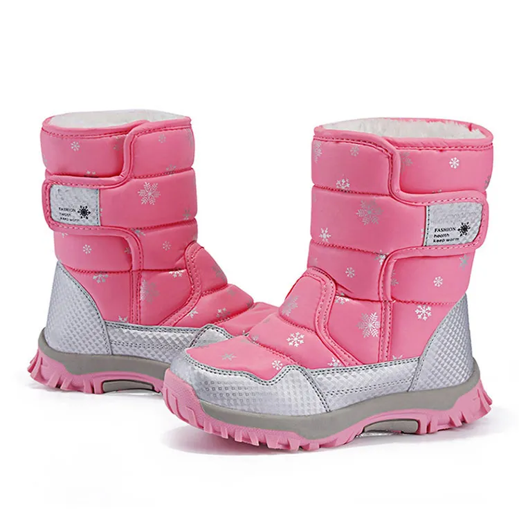 Нескользящие зимние уличные ботинки, детские зимние ботинки для девочек
