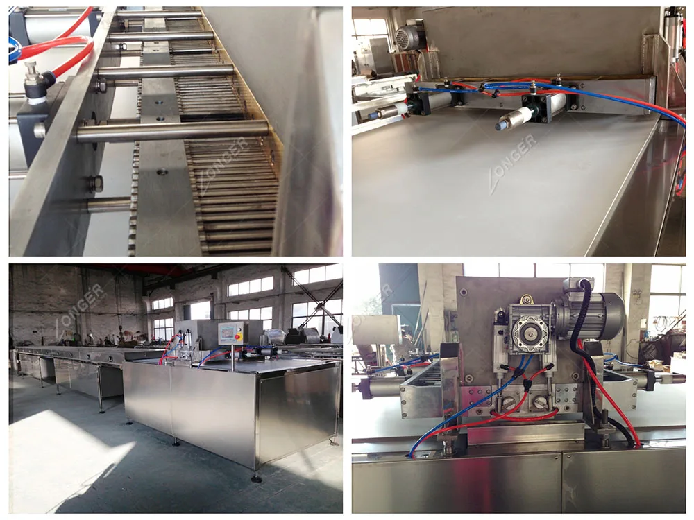 400MM Conveyor Belt Width Chocolate Drops Extruder Chocolate Chips Depositing Machine