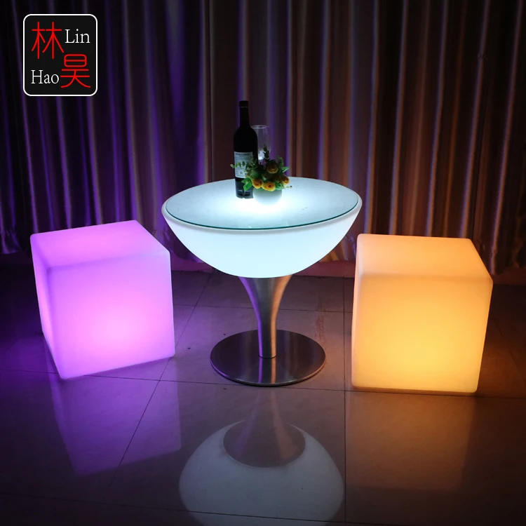 Led light up garden patio illuminated outdoor lounge glow furniture