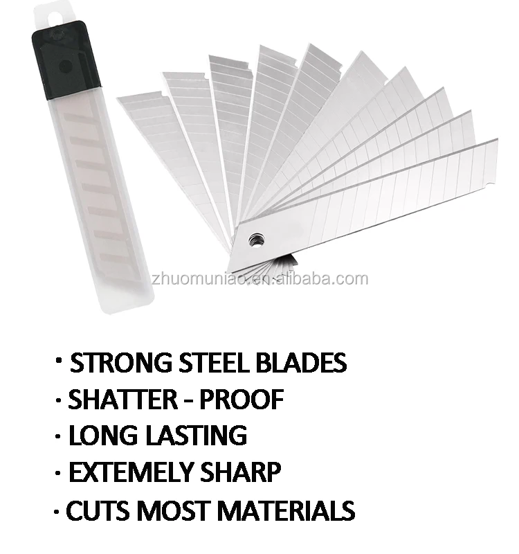 Paper Cutter Knife Blade With 10 PCS Plastic Tube Packing