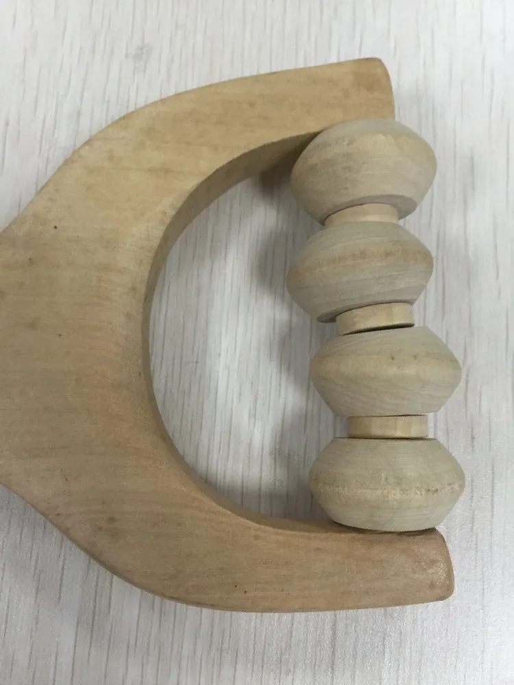 
Wooden massage device tricycle roller massage device solid wood massage hammer 