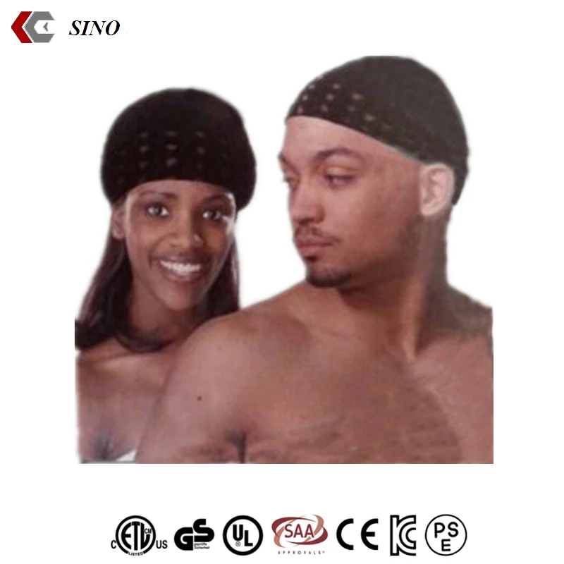 Simple unisex Cotton crochet hat cap with net Elastic handmade knitted hat Netted hair headband beanie muslim kufi hat