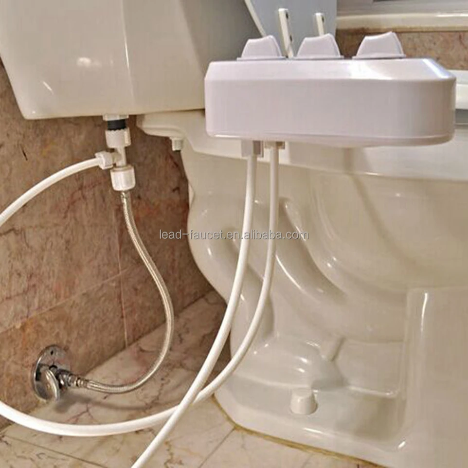 Hot&Cold Water Single Nozzle With Temperature Control Non Electric Bidet Toilet Seat Attachment Travel Bidet