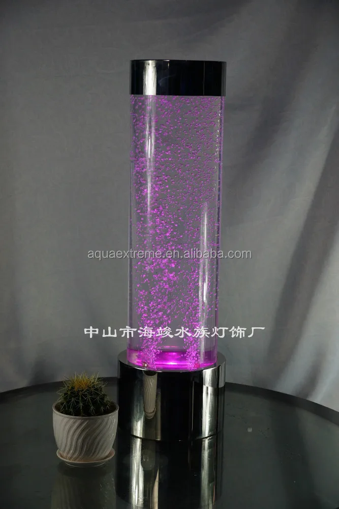 Led decoration water bubble table top column Aquaextreme