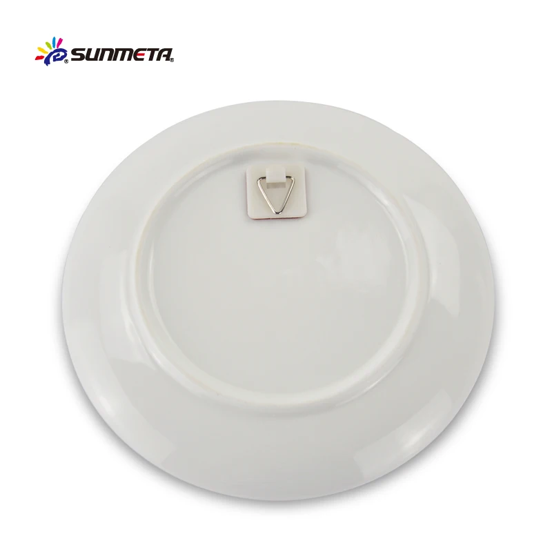 sunmeta cheap ceramic plates sublimation blank ceramic moon plate CP11A