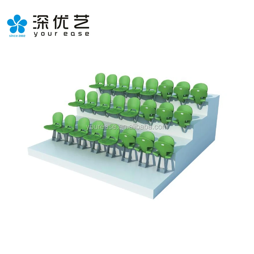 Yourease Outdoor HDPE Plastic Stadium Seat Chair