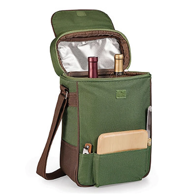 Customized eco friendly beach bag with bottle cooler