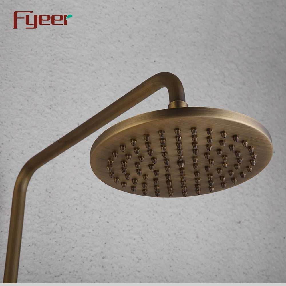 Fyeer Exposed Shower Bathroom Antique Bath Shower Set