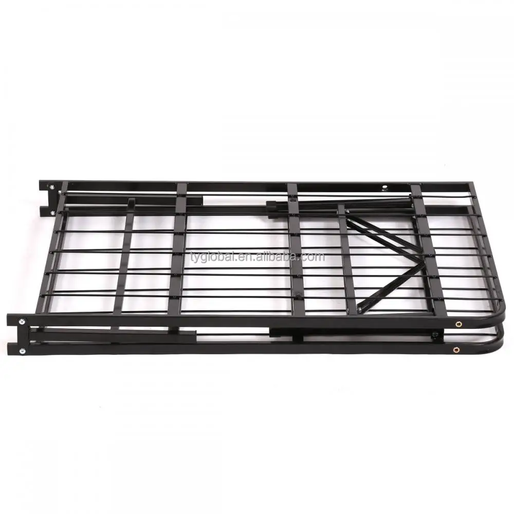 
All Size High Quality Wholesale Bi-Fold Platform Bed Foldable Metal Bed Frame 