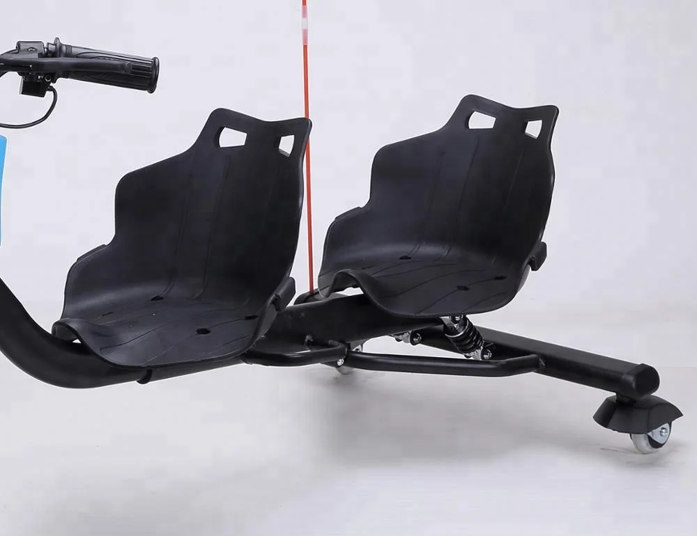 Motorized electric drift scooter tricycle rider 360 drifting trike with two seat