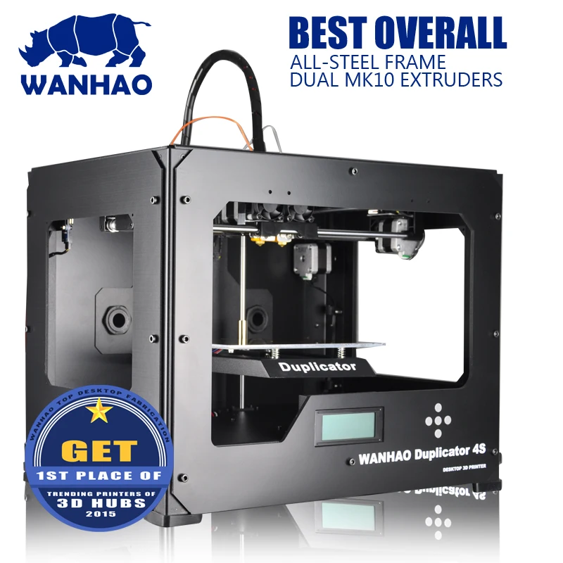 Wanhao Duplicator 4 Daul extruder 3D printer for peek 3D printing machine