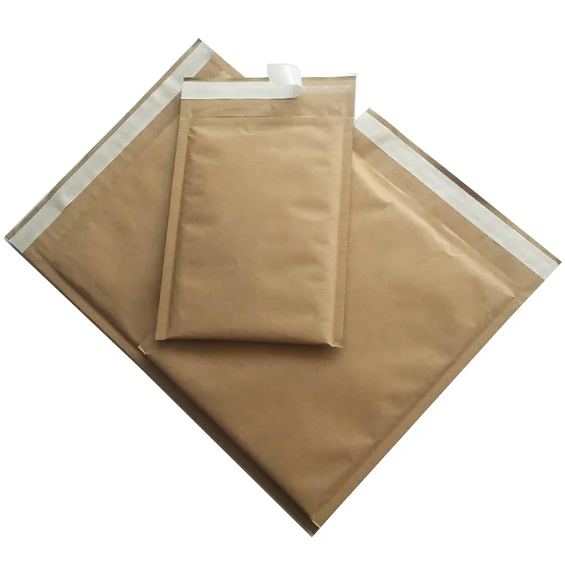100% Recyclable Material Envelope Cellular Form Kraft Paper lining Padded Mailers 100% Curbside Recyclable Paper Padded Mailers