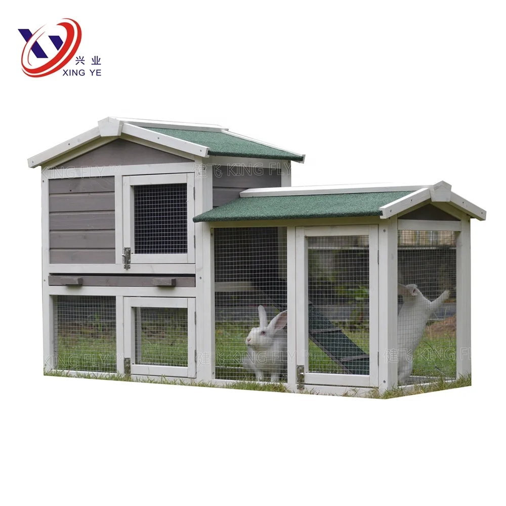 Wooden rabbit hutch