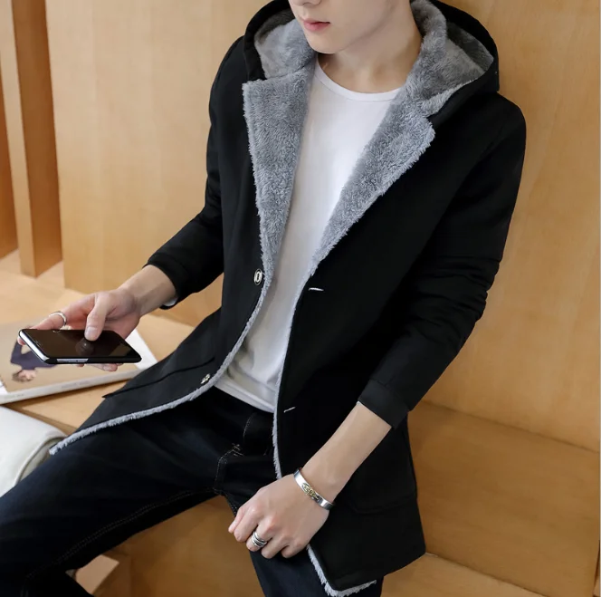 Zm40897b новейший дизайн, модное повседневное пальто с капюшоном для молодых мужчин на зиму