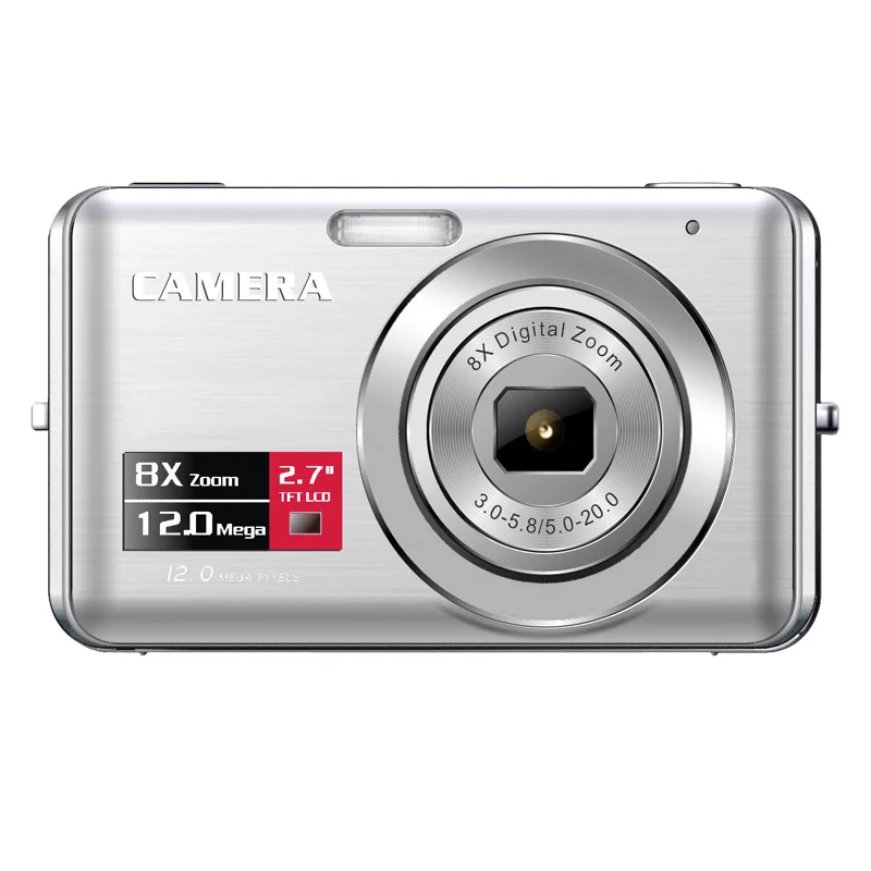 CMOS 2.7 TFT LCD 12 mega pixels Digital Compact Camera